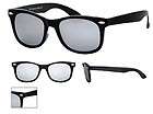 new black frame mirrored wayfarer sunglasses dark tint lens 80s