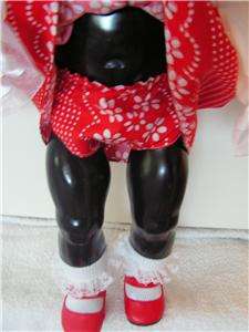 21 Hard Plastic Vintage Black Pedigree Walker Doll  