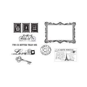  Unity Stamps Echo Park Unmounted Rubber Stamps With Love 
