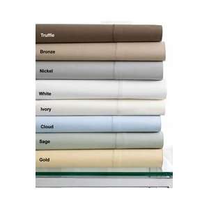   Ivory King Fitted Flat Pillowcases Sheet (Clearance) 