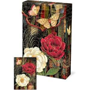  Punch Studio Twilight Bloom Decorative Pouch Note Cards 