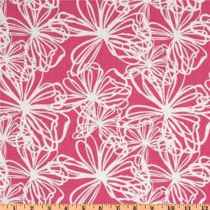  44 Wide Simply Floral Blotch Candy Pink Fabric By The 