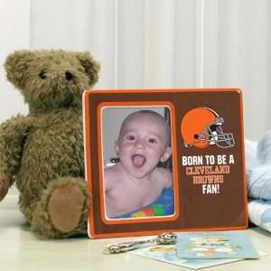  Cleveland Browns Brown Born To Be Ceramic Picture Frame 
