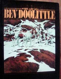 Bev Doolittle Art Book w/ 2 Big Prints Two Indian Horses & Woodland 