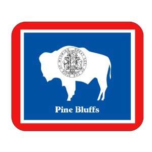  US State Flag   Pine Bluffs, Wyoming (WY) Mouse Pad 