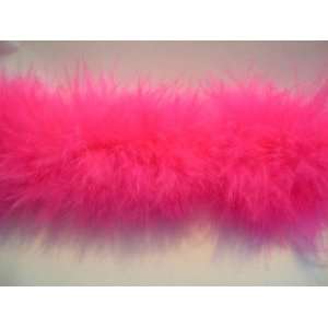  2 Yds Wrights Feather Marabou Boa Hot Pink 1.5 Inch 