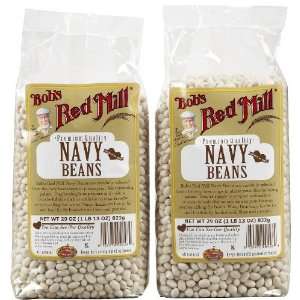 Bobs Red Mill Navy Beans   2 pk.  Grocery & Gourmet Food