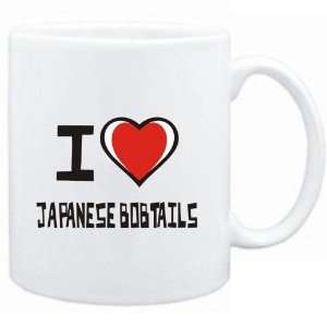    Mug White I love Japanese Bobtails  Cats