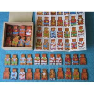  Bears Memory and Matching Game Set Toys & Games