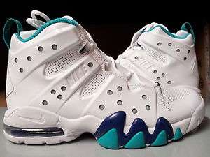   ] Mens Nike Air Max Barkley Royal Blue New Green Basketball Sneakers