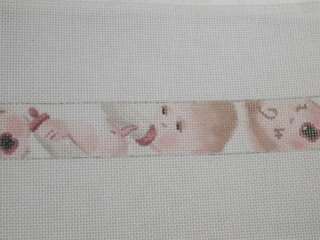 Baby Babies Handpainted Needlepoint Canvas Belt Liz Goodrick Dillon 