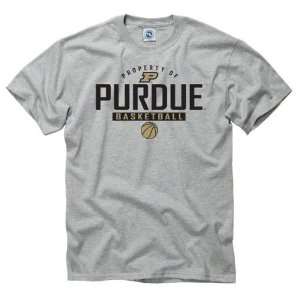  Purdue Boilermakers Grey Property of Basketball T Shirt 