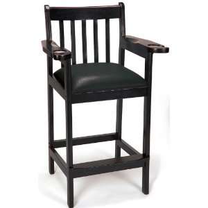  Imperial Wood Bar Stool   Spectator Chair Black Sports 