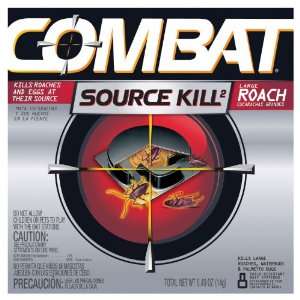 Combat 41913 Source Kill Large Roach Regular Bait, 8 ct, (12 Packs of 