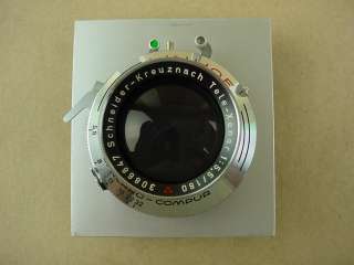 Schneider Linhof 180mm 5.5 Tele Xenar Professioal 4x5 lens Nice  
