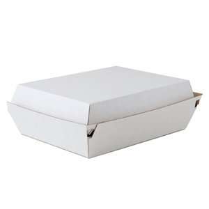 Lunch Corrugated Clamshell Take Out Box 190/CS   8 x 6 x 3  