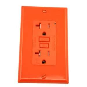   GFCI Outlet, Wallplate and Screws Included, Red