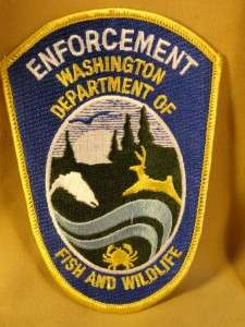 Washington State Fish & Wildlife Law Enforcement Patch  