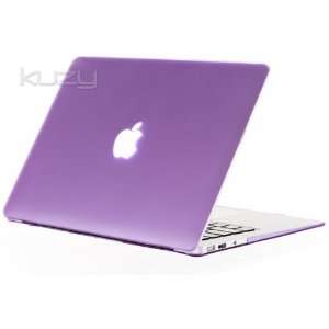 Kuzy   AIR 13 inch PURPLE Rubberized Hard Case Cover SeeThru for NEW 