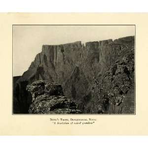 1927 Print Devils Tooth Drakensberg Natal South Africa Mountain Range 