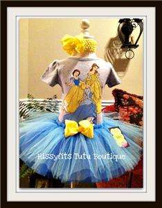 Cinderella, Belle, Birthday Disney Princess Tutu Set 12 18m Dress 