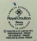 Royal Doulton Lambeth Stoneware Biscay Blue Creamer  