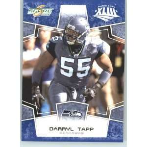  Edition Super Bowl XLIII Blue Border # 288 Darryl Tapp   Seattle 