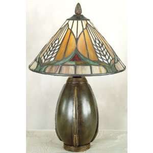  Indian Summer Table Lamp 15hx10d Teco Marrone