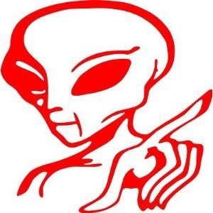  Alien Pointing Decal, Car, Truck Wall Sticker   Made In 