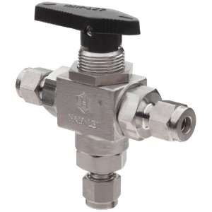 Ham Let H6800 Series Stainless Steel 316 Ball Valve, 3 Way Diverting 