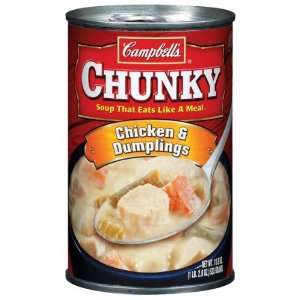 Campbells Chunky Creamy Chicken & Dumpling Soup 18.8 oz (Pack of 12 