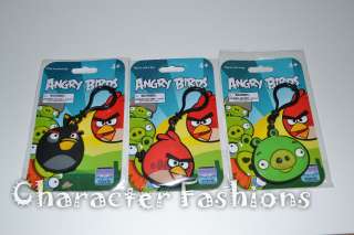 ANGRY BIRDS Plastic Keychain Backpack Clip RED BLACK BIRD PIG Stocking 