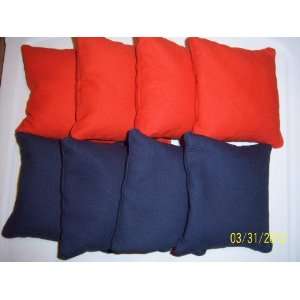  Cornhole Bags ACA Regulation 4 Blue & 4 Red Everything 