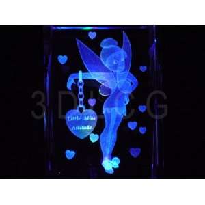  Disney Tinkerbell Little Miss Attitude 3D Laser Etched 