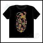 new grenade gloves time bomb camo t shirt black small