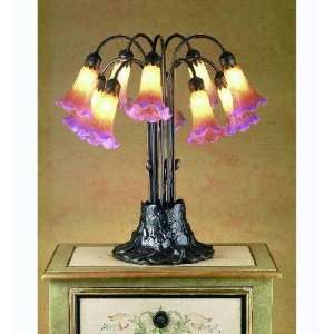   Meyda 10 Light Tiffany Pondlily Table Lamp Table Lamps