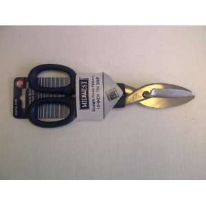 TBC 10 inch Tin Snips Straight Blade Pattern Comfort Grip. Traditional 