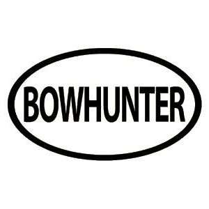  Western Recreation Ind Bowhunter Oval Decal Wht 6X3.5 
