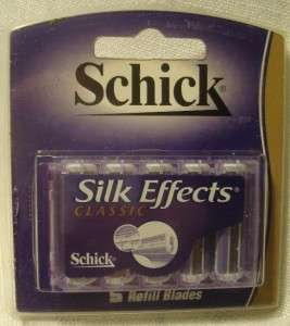 Schick SIlk Effects Classic 5 Refill Blades NEW  