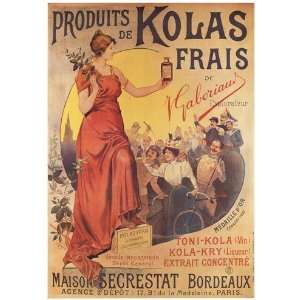 Produits de Kolas Frais Poster by L. Tauzin (28.00 x 40.00)  