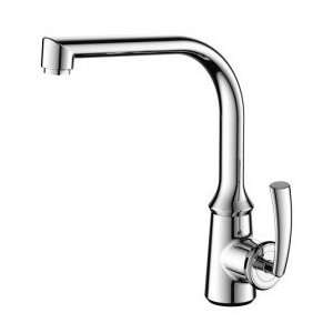  Contemporary Solid Brass Kitchen Faucet Chrome Finish 