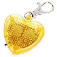 Cute Heart Flashing LED Pet dog Collar Pendant Light tag  