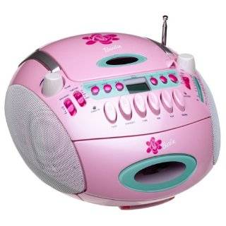  Barbie CD Boom Box with Tape Recorder and Microphone 
