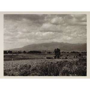  1927 Taos Valley New Mexico Landscape Photogravure 