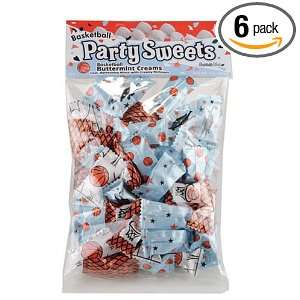 Party Sweets By Hospitality Mints Basketball Buttermints, 7 Ounce Bags 