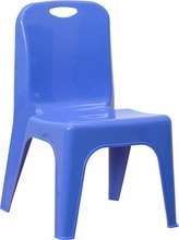   chair with carrying handle and 11 seat height part yu ycx 011 blue gg