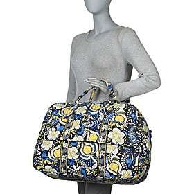 NWT Vera Bradley Grand Traveler Travel Ellie Blue Bag Handbag roomy 
