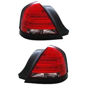   FORD CROWN VICTORIA 98 03 LED TL RED/CLEAR BLACK STRIP NEW Automotive