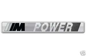 BMW M POWER CAR BUMPER STICKER 7 X 1  