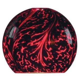    Bruck K74107rd blk red and black glass Zon Glass